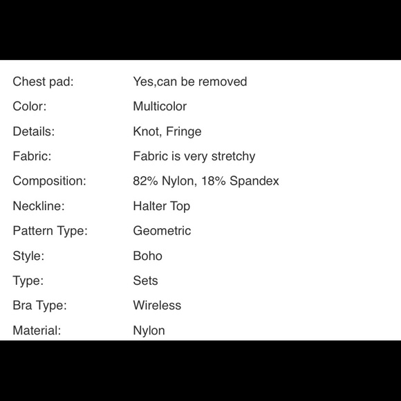 Fringe Halter Top bikini set - Picture 7 of 7